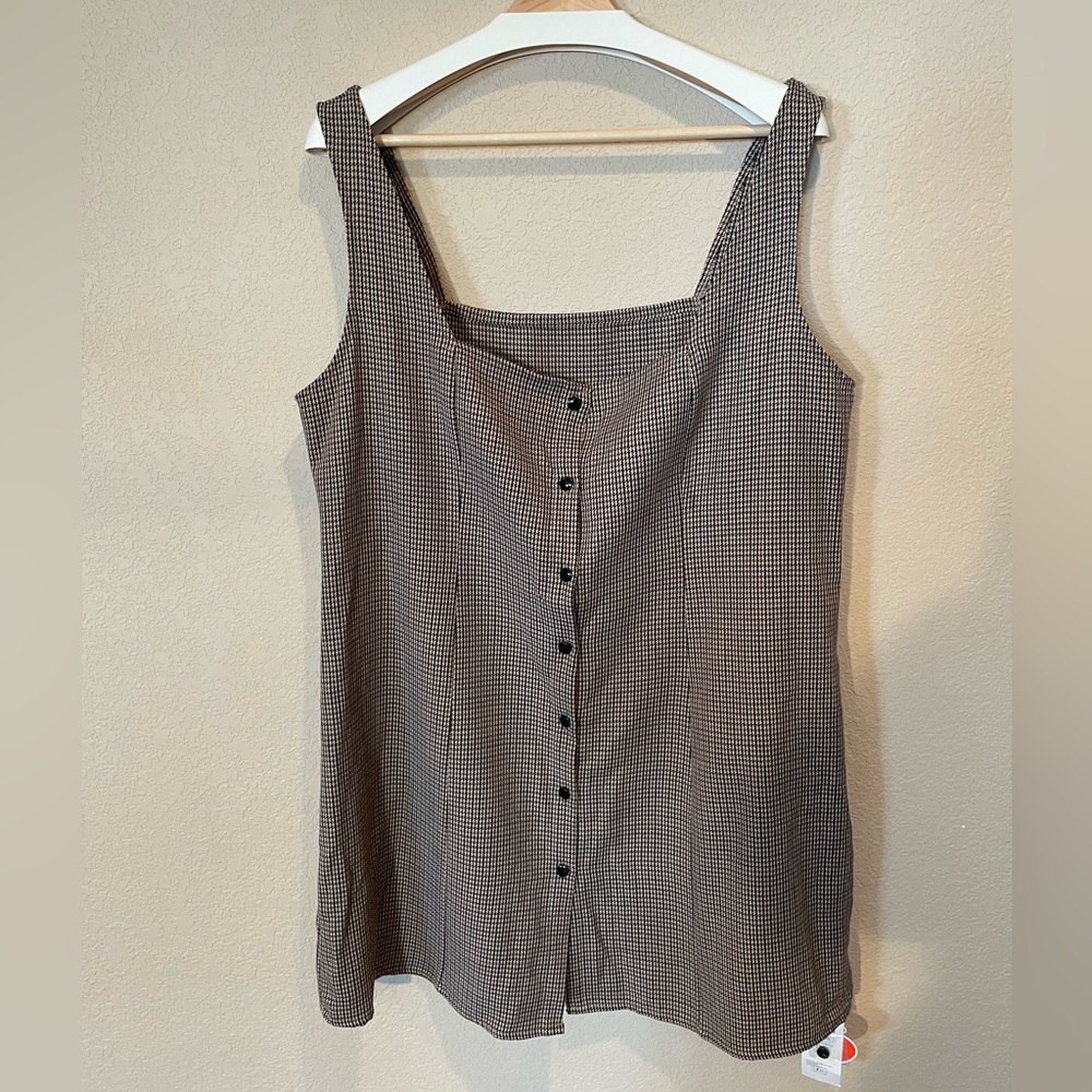 Cider Button Up Pinafore